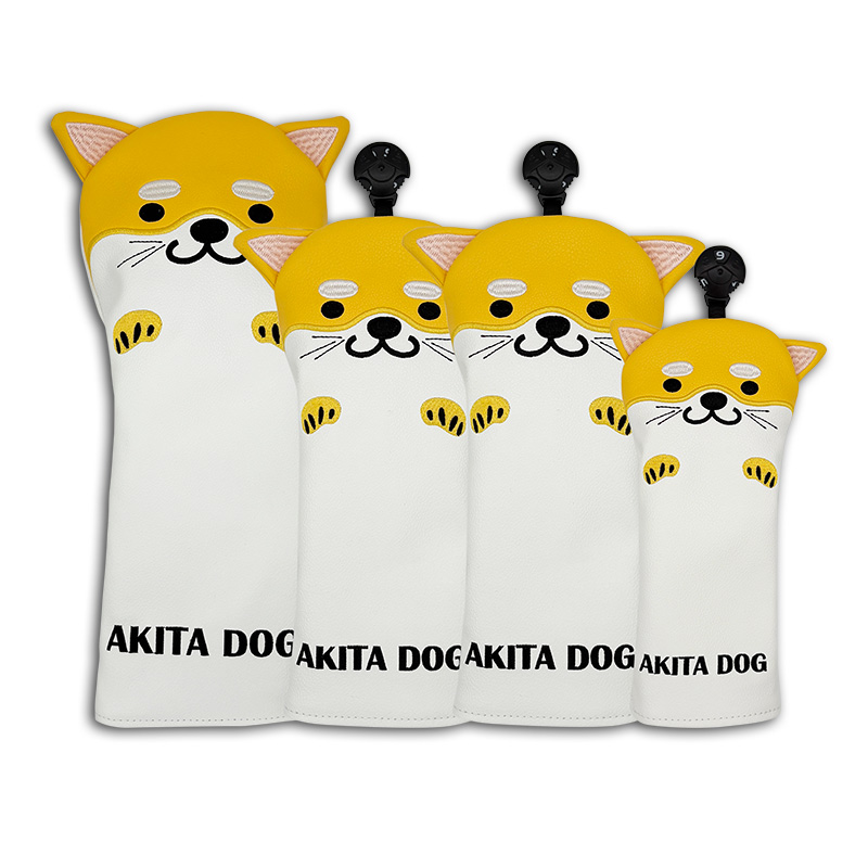 Golf Equipment Kit - Golf Club Headcovers Set Dog Cartoon