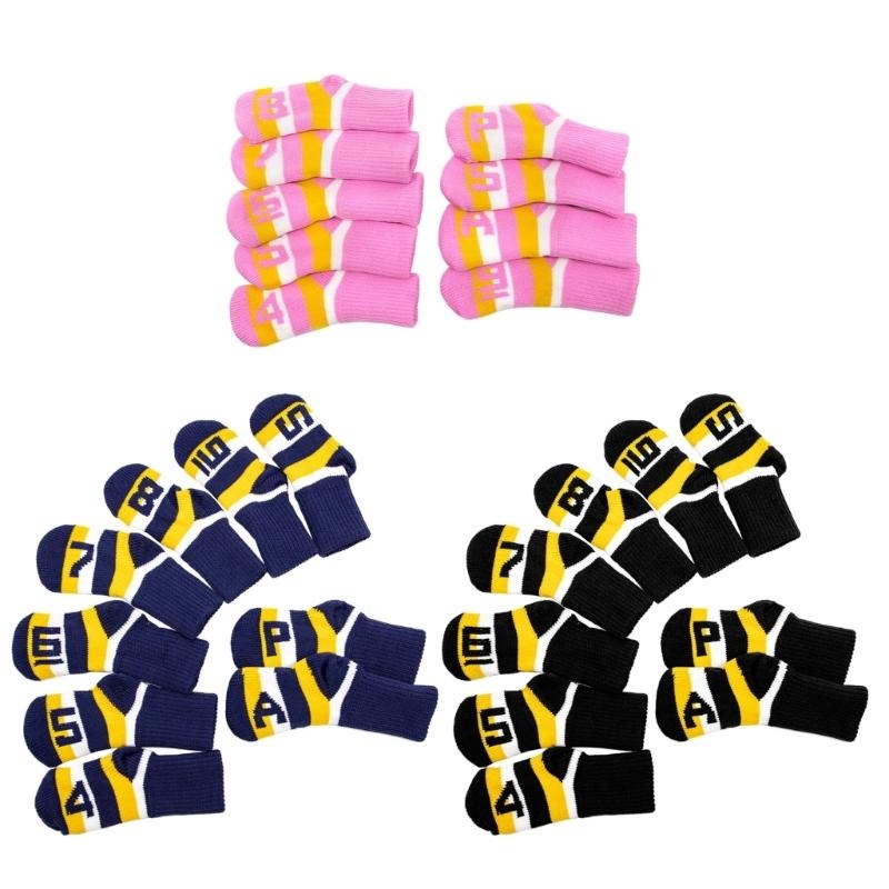   9Pcs Knitted Golf Club Headc - Golf Equipment Kit recension och pris