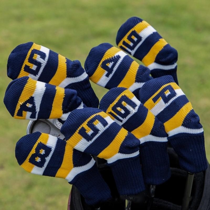   9Pcs Knitted Golf Club Headc - Golf Equipment Kit recension och pris