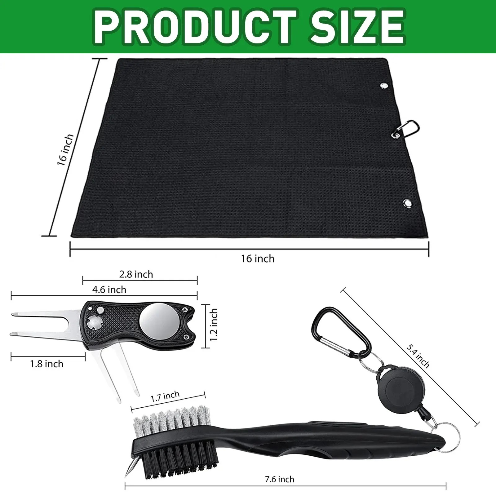 Golf Club Brush and Towel Clea - Golf Equipment Kit recension och pris