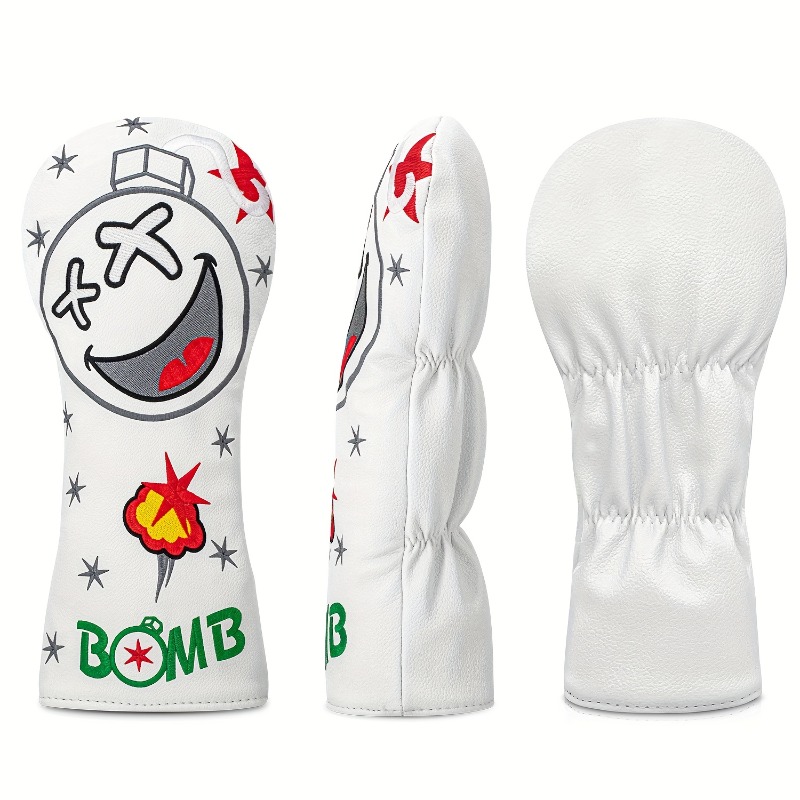 Golf Club Head Cover - White,  - Golf Equipment Cabinet recension och pris