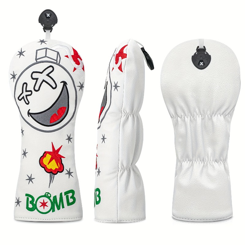 Golf Club Head Cover - White,  - Golf Equipment Cabinet recension och pris