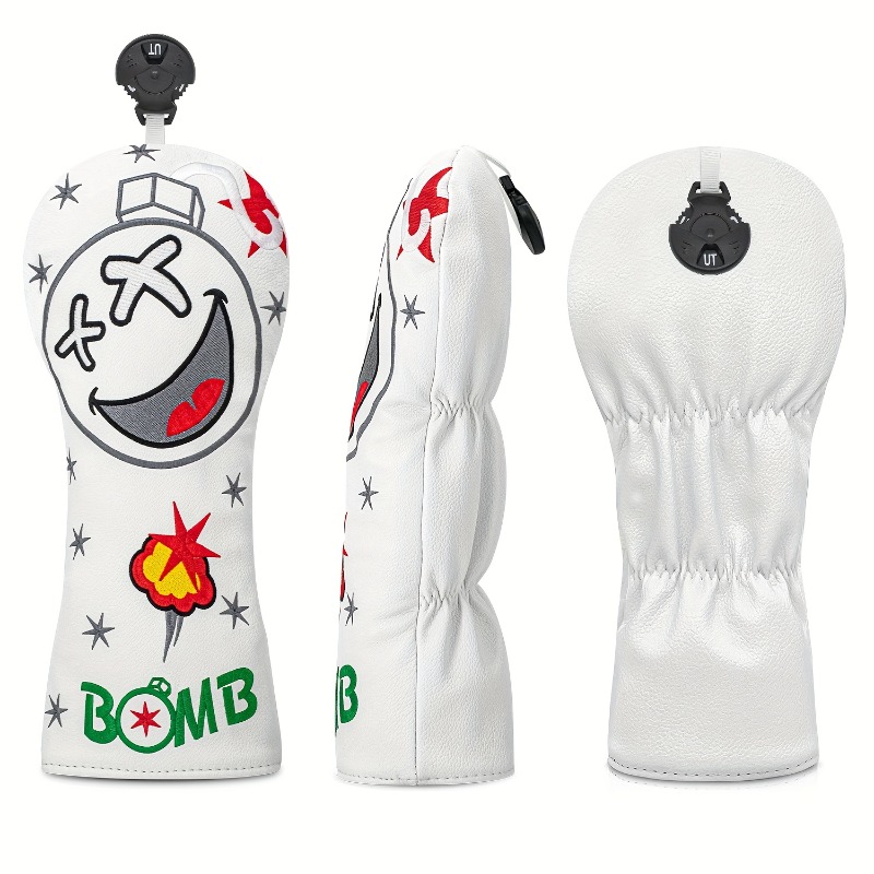 Golf Club Head Cover - White,  - Golf Equipment Cabinet recension och pris